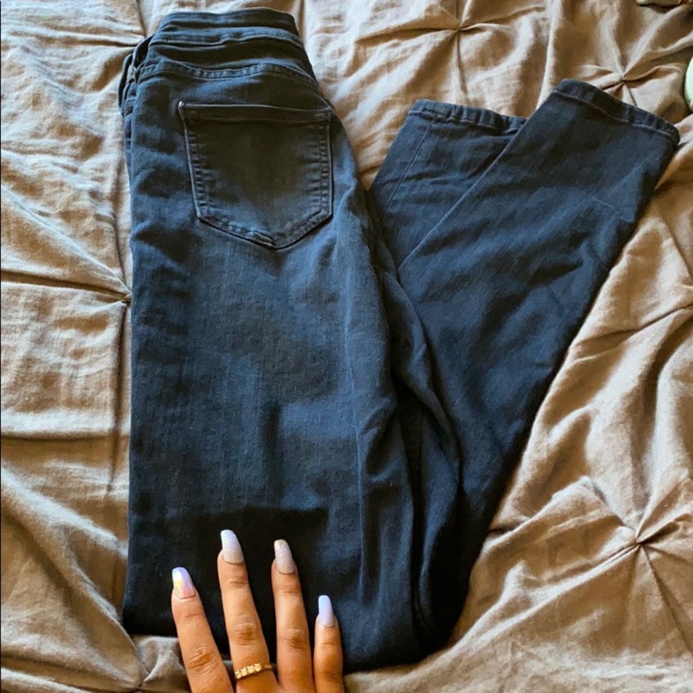 Dark navy blue skinny jeans